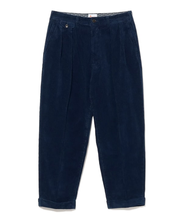 BEAMS JAPAN（ビームス ジャパン）2プリーツ インディゴ コーデュロイ