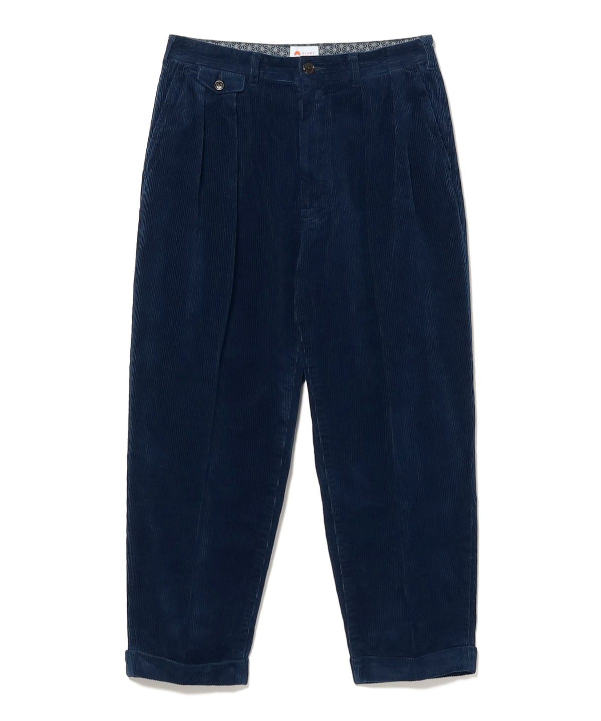 2プリーツ インディゴ コーデュロイ パンツ パンツ MEN INDIGO L 2プリーツ インディゴ コーデュロイ パンツ パンツ MEN INDIGO L