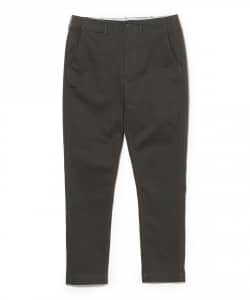 コットンピケ ストレッチ テーパード パンツ【スリムフィット】