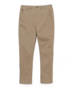 コットンピケ ストレッチ テーパード パンツ【スリムフィット】