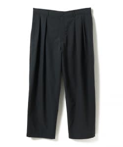 【+10%ポイントUP】【ワイドテーパードフィット】2プリーツ スラックス