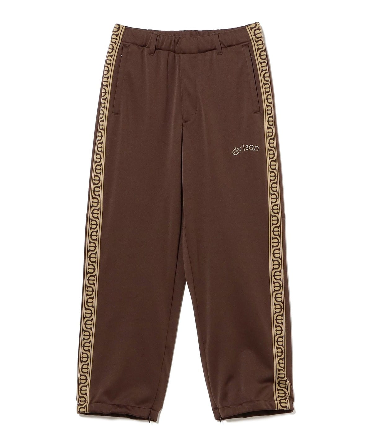 Evisen skateboards / E LOGO TRACK PANTS �p���c MEN BROWN XL