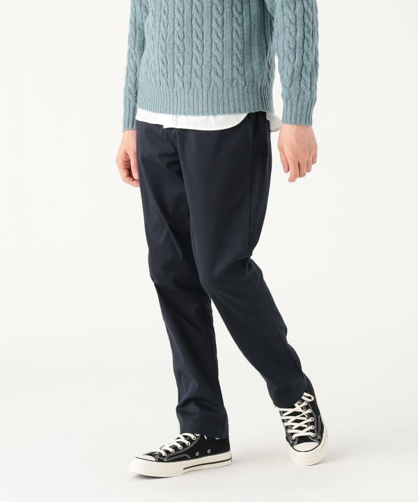 49439(L) 新品▼ビームス　ＢＥＡＭＳ　ストレッチ素材　ステンカラーコート　ボタンネーム入り　グレー BEAMS ビームスの百名品ロングセラーストレッチ