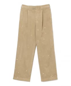 AURALEE / GARMENT-DYED FINX LIGHT CHINO ONE-TUCK WIDE PANTS