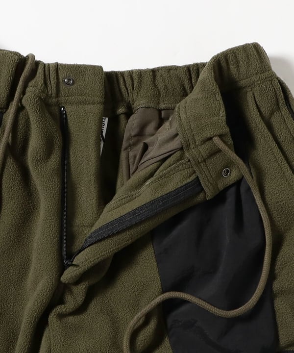 TIGHTBOOTH PRODUCTION / NYLON PANEL FLEECE BALLOON PANTS - 紅桜