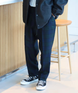 ▲BEAMS / ウォッシャブル バギー テーパード スラックス