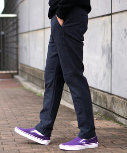 ▲BEAMS / モールスキン ストレッチ テーパード パンツ