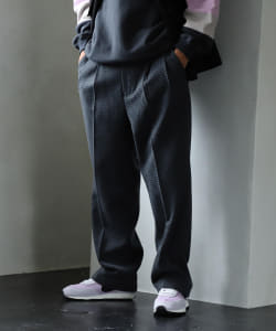 ▲BEAMS / NEW STANDARD 2プリーツ チェック トラウザー パンツ