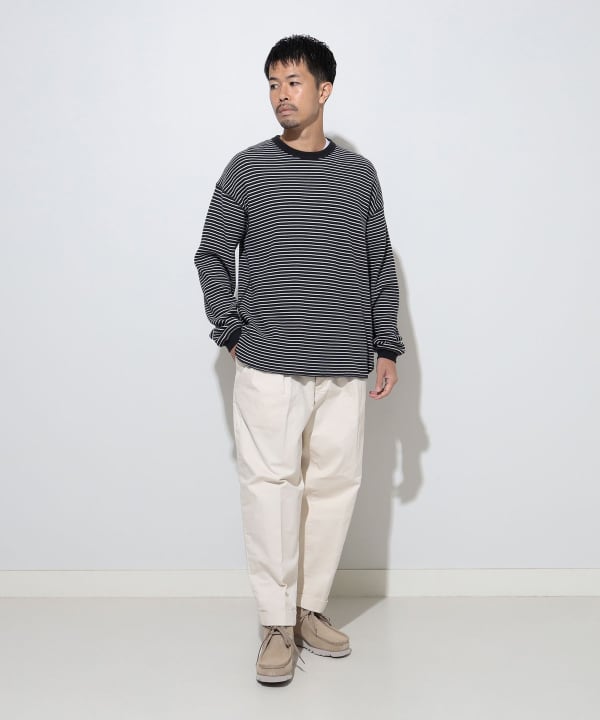 BEAMS JAPAN BEAMS JAPAN BEAMS JAPAN /2 褶斜紋棉布褲 (褲子斜紋棉布 