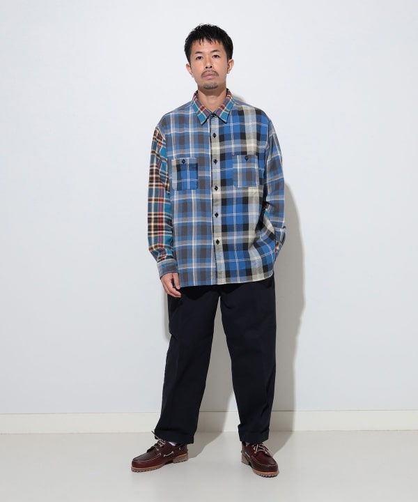 BEAMS JAPAN BEAMS JAPAN BEAMS JAPAN /2 褶斜紋棉布褲 (褲子斜紋棉布