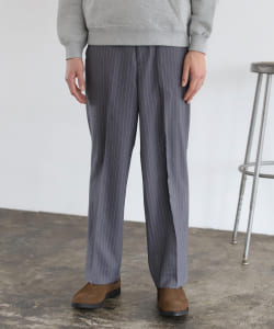 BEAMS / ワイド ストライプ スラックス