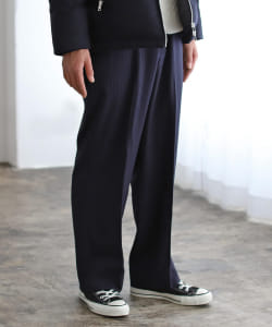 BEAMS / ワイド ストライプ スラックス