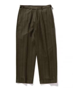 ▲BEAMS PLUS / ドビー ジオメトリック ヘリンボーン ワイドトラウザーズ