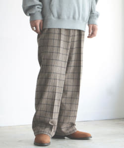 ▲BEAMS / テックウール ワイド スラックス
