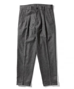▲BEAMS PLUS / ウール ナイロン カシミヤ 1プリーツ トラウザーズ