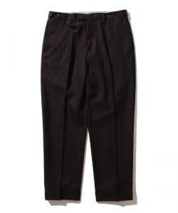 ▲BEAMS PLUS / 9分丈 ウール ヘリンボーン シャンブレー トラウザーズ