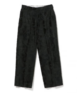 ▲SASQUATCHFABRIX. / Flower Velvet Wide Silhouette Slacks