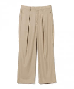 ▲URU / Cotton Gabardine 1 Tuck Pants