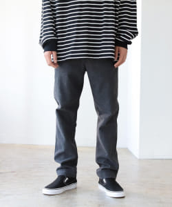▲BEAMS / モールスキン ストレッチ テーパード パンツ