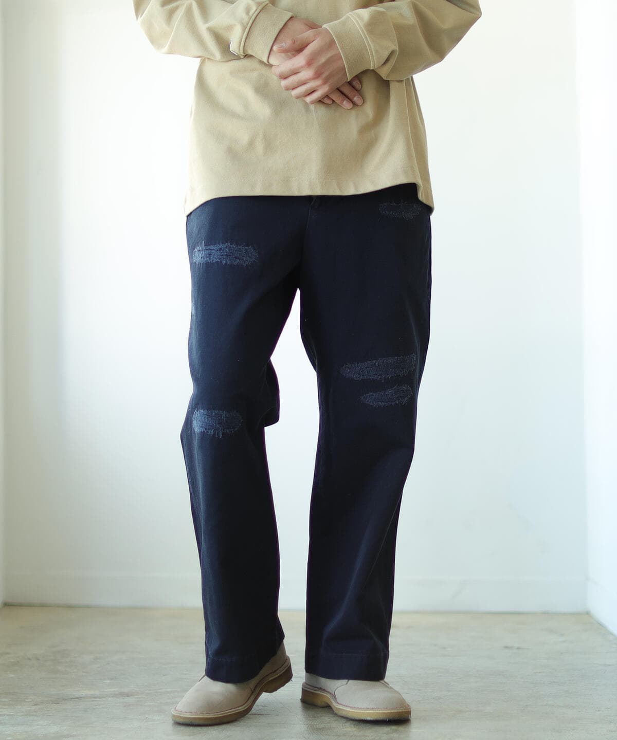 【新品・未使用品】 BROCHURE リペアチノ サイズL Brochure Repair Chino(L(MEN) Beige/ベージュ): BROCHURE