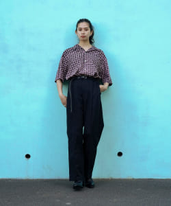 ▲VAPORIZE / Cotton Wide 2Pleats Pants