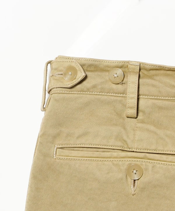 AURALEE / GARMENT-DYED FINX CHINO ONE-TUCK WIDE PANTS