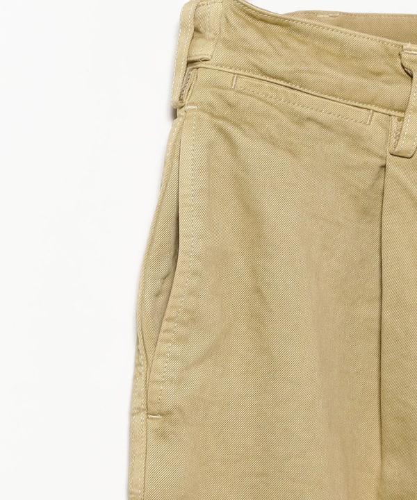 AURALEE / GARMENT-DYED FINX CHINO ONE-TUCK WIDE PANTS