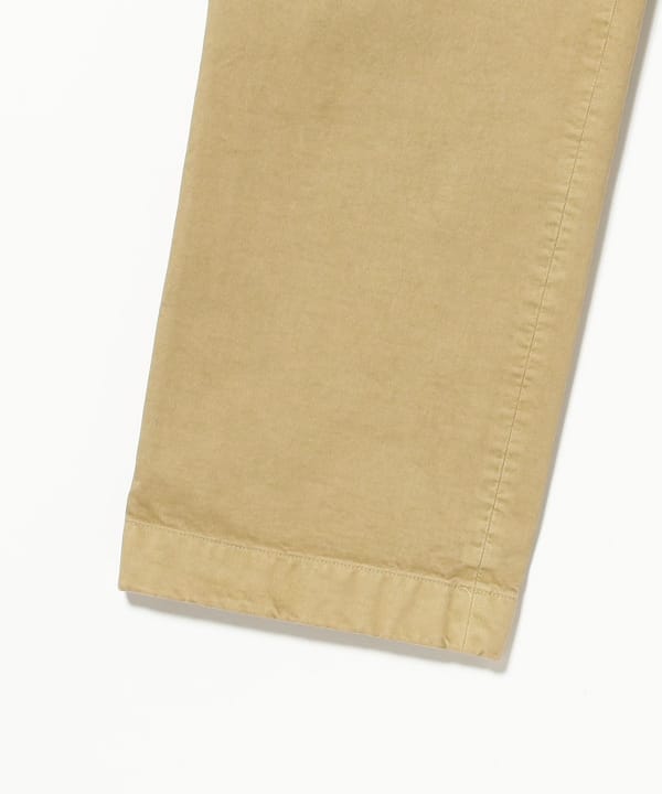 AURALEE / GARMENT-DYED FINX CHINO ONE-TUCK WIDE PANTS