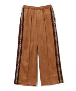 SASQUATCHFABRIX. / SYNTHETIC SUEDE FLARE SILHOUETTE PANTS 22AW-PA9-012