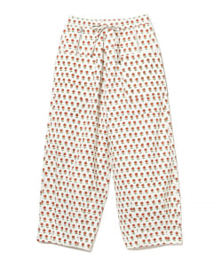 ▲GENTLE FULLNESS / Found Trousers - Ecru 1970s Print