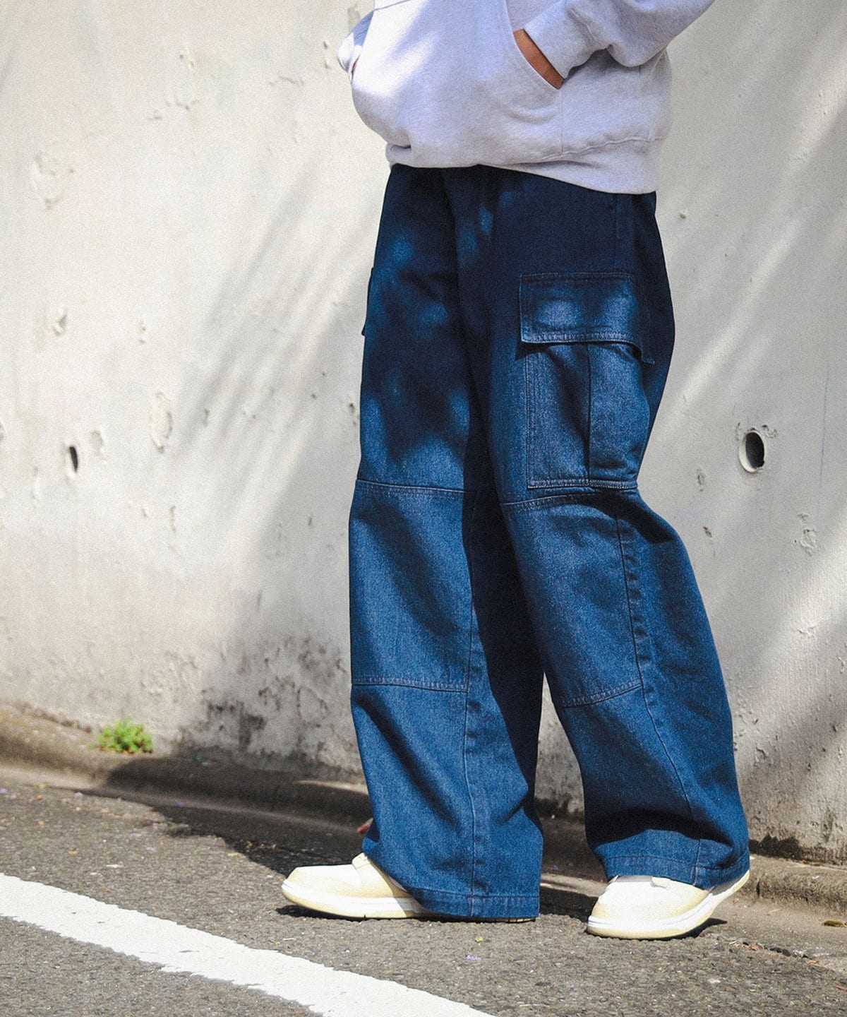 GCRclothingssz denim double knee ダブルニー Lサイズ beams