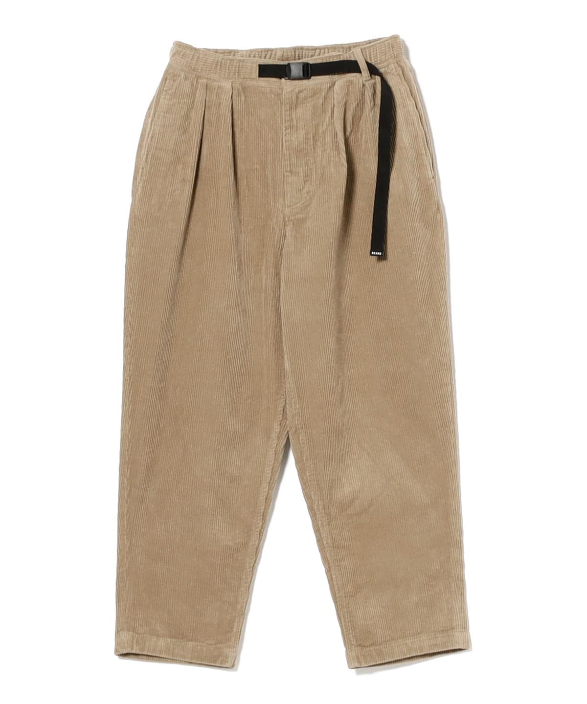 コーデュロイ バギー テーパード イージーパンツ パンツ MEN BEIGE M コーデュロイ バギー テーパード イージーパンツ パンツ MEN BEIGE M