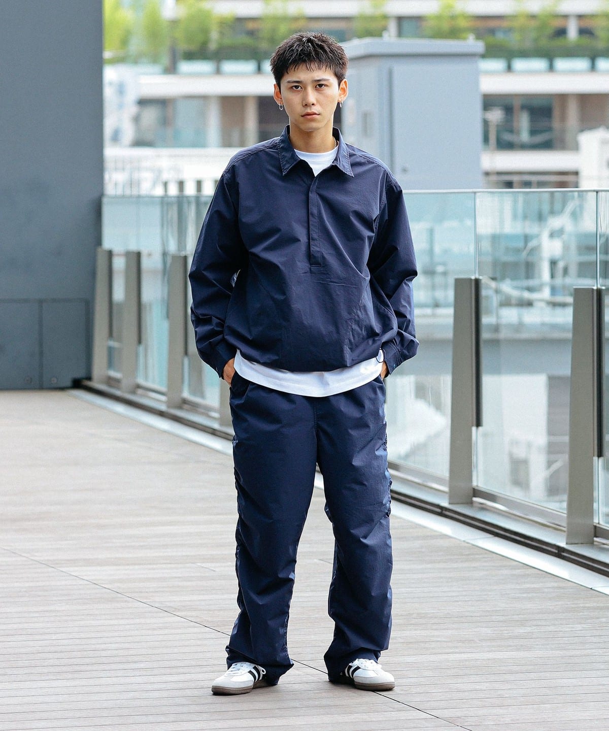 撥水 パッカリング イージーパンツ パンツ MEN NAVY S 撥水 パッカリング イージーパンツ パンツ MEN NAVY S