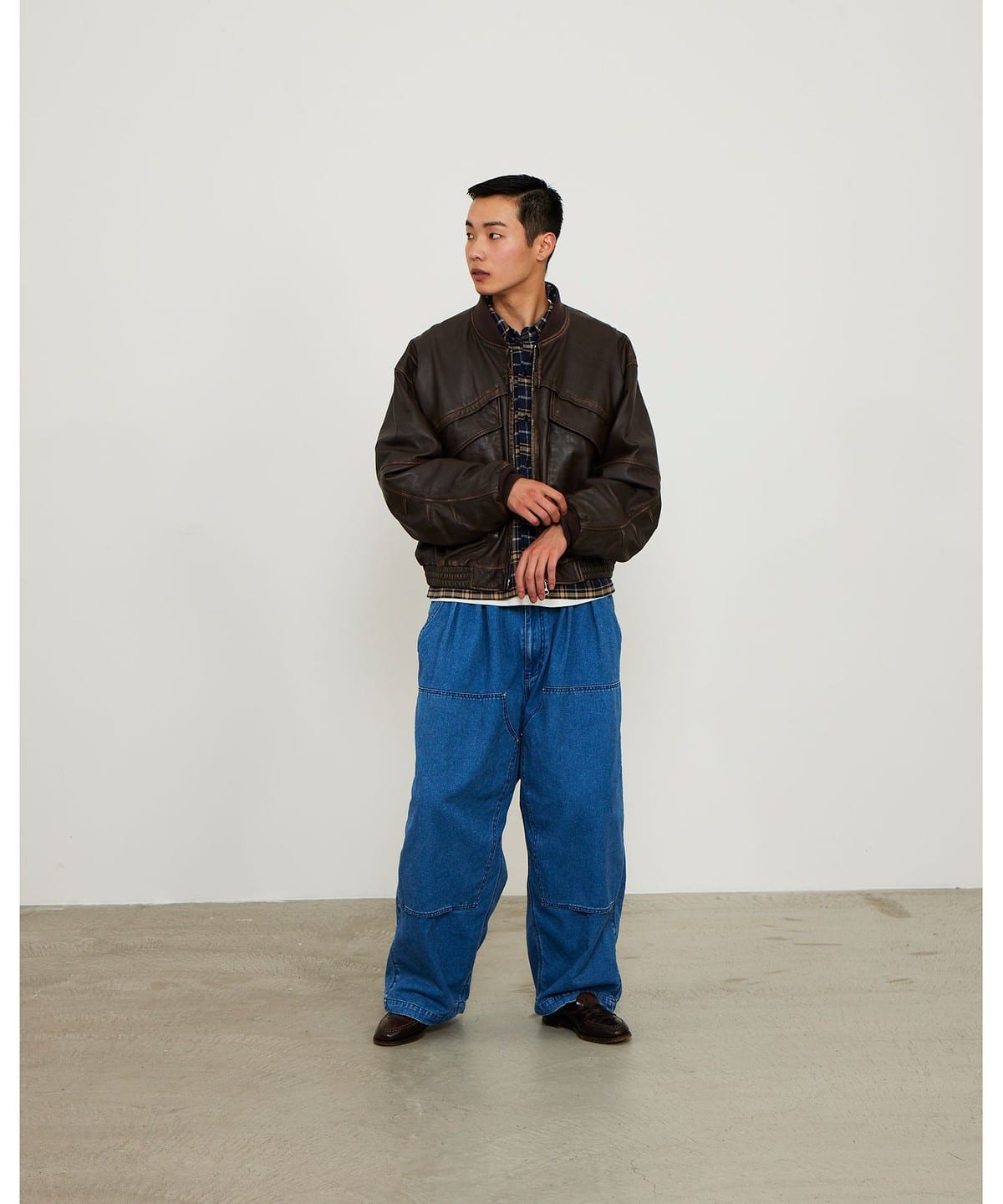 BEAMS (BEAMS) Faded Duck Double Knee Painter Pants (Pants
