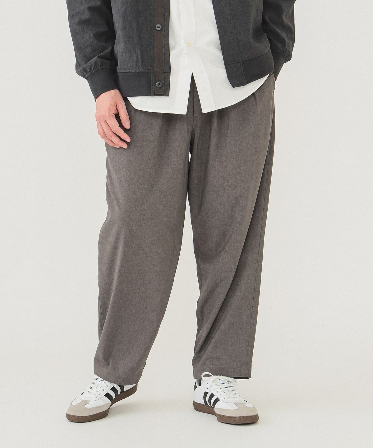 ドライ 2プリーツ イージーパンツ パンツ MEN GREY M ドライ 2プリーツ イージーパンツ パンツ MEN GREY M
