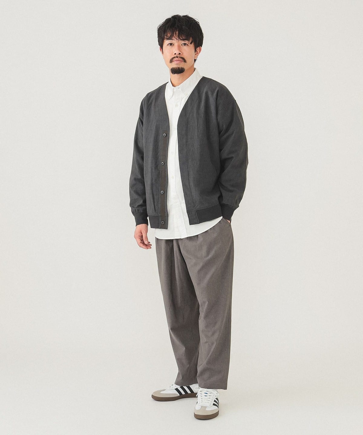 BEAMS Dry 2 Pleats Easy Pants (Pants BEAMS Casual Pants) for