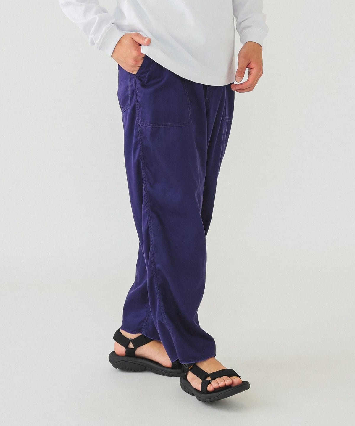カットオフ ベイカー アンクルパンツ パンツ MEN NAVY S カットオフ ベイカー アンクルパンツ パンツ MEN NAVY S
