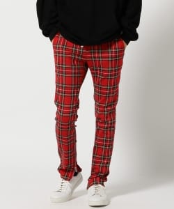 VAPORIZE / Tartan Check Zip Pants