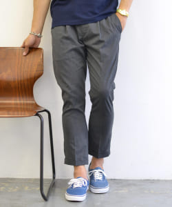 ▲BEAMS / クールマックス(R) ワンプリーツ イージーパンツ