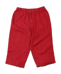 ▲BEAMS PLUS / リネン ワイドクロップドパンツ