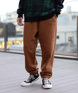 ▲BEAMS / バギーテーパード スウェット パンツ