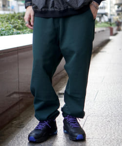 ▲BEAMS / バギーテーパード スウェット パンツ