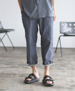 ▲BEAMS / 裾裏パイピング 7分丈 ペインターパンツ