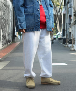 ▲BEAMS / バギーテーパード スウェット パンツ