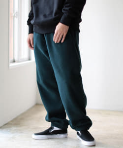 ▲BEAMS / バギーテーパード フリースパンツ