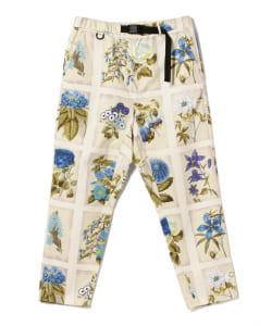 ▲AiE / EZ Pants -Natural Floral Print Block Check