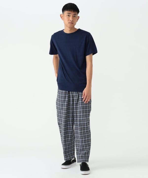 BEAMS(ビームス)2プリーツ チェック イージフィットパンツ BEAMS(ビームス)2プリーツ チェック イージフィットパンツ