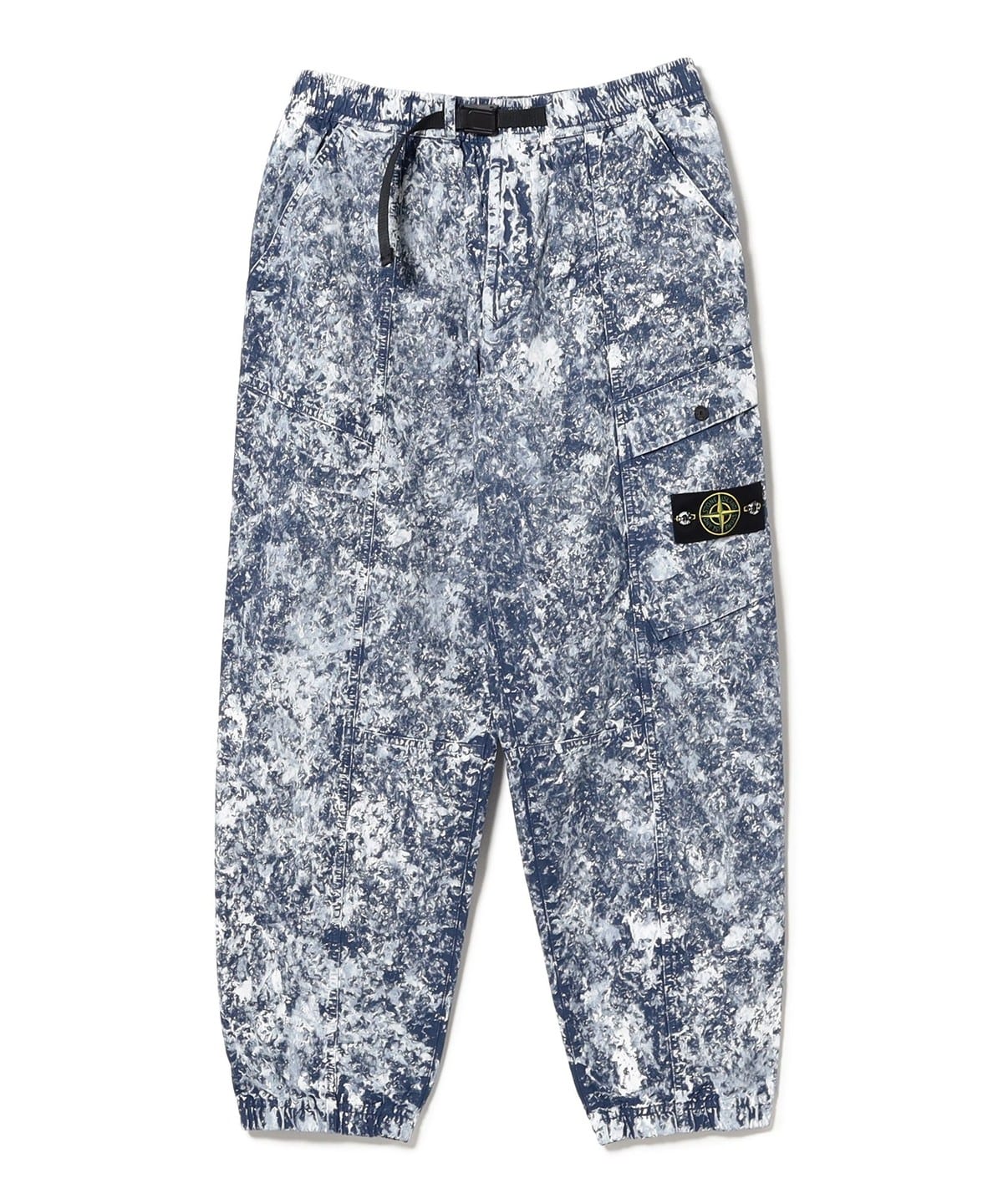 STONE ISLAND ストーンアイランド / Relaxed fit cargo pants with pigment motif and belt パンツ MEN V0028:BLUE MARINE 34 STONE ISLAND ストーンアイランド / Relaxed fit cargo pants with pigment motif and belt パンツ MEN V0028:BLUE MARINE 34