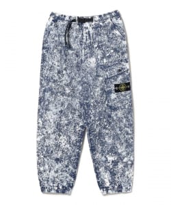 STONE ISLAND / Relaxed fit cargo pants with pigment motif and belt