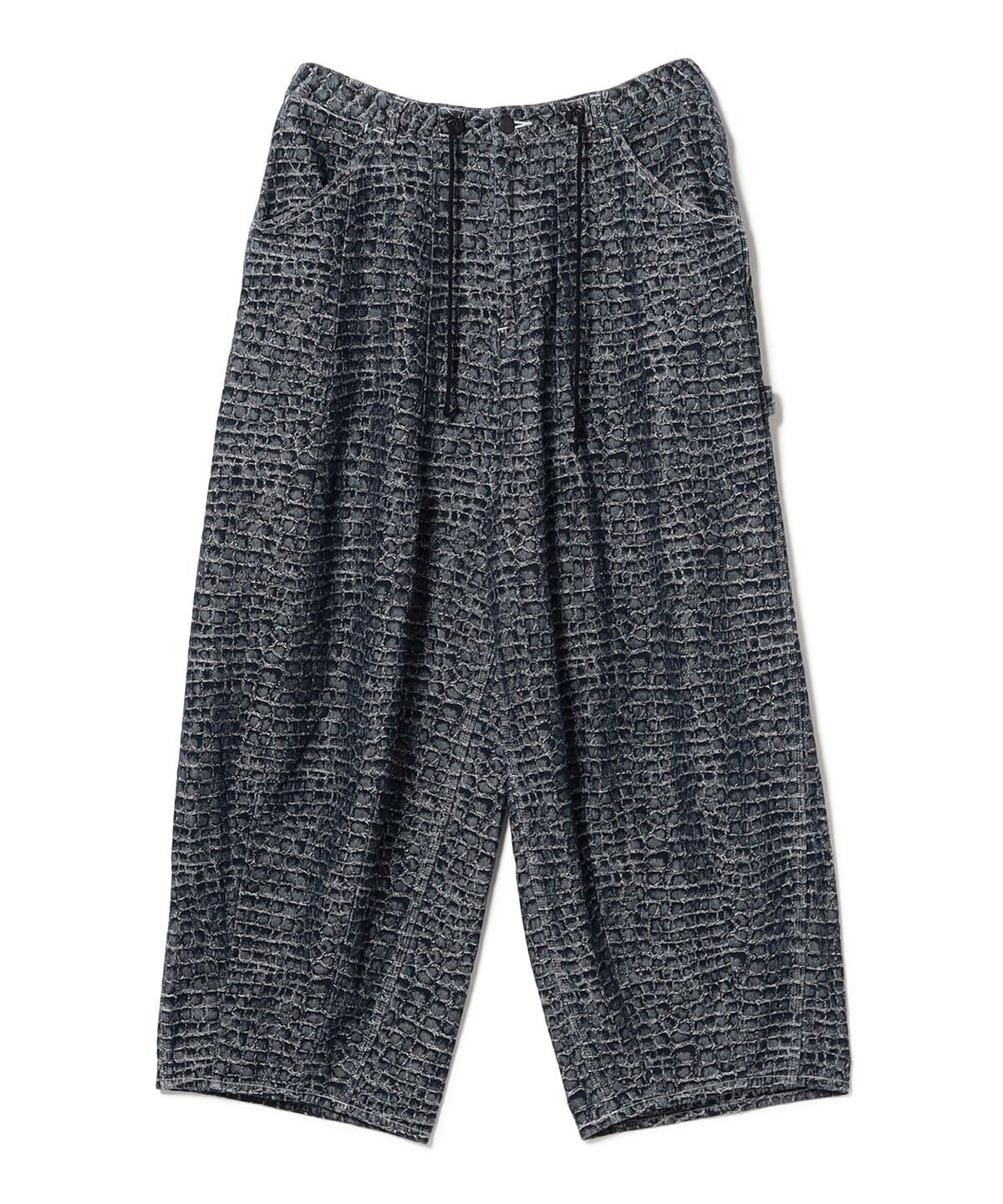 NEEDLES ニードルズ / H. D. Pant - Painter - 10oz Denim / Crocodile Jacquard パンツ MEN Indigo S NEEDLES ニードルズ / H. D. Pant - Painter - 10oz Denim / Crocodile Jacquard パンツ MEN Indigo S